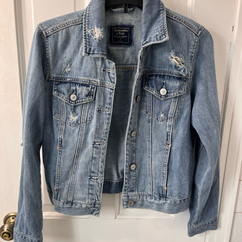 Abercrombie & Fitch Light Blue Jean Jacket
